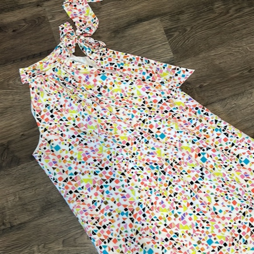 CECE Candy Gems Print Tie Neck‎ Shift
Dress Sz 4 - Picture 2 of 10
